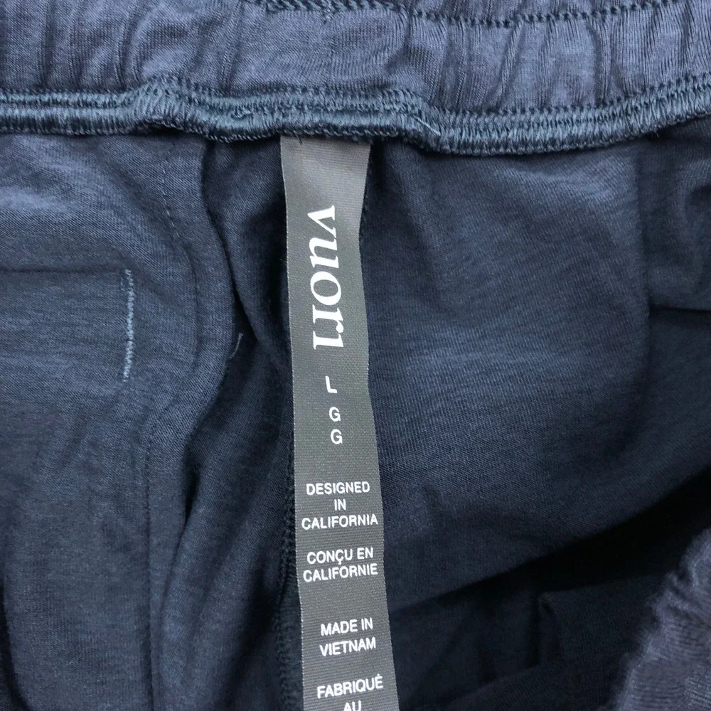 Vuori Ponto Performance Jogger Azure Heather Mens Large V438 Pants DreamKnit